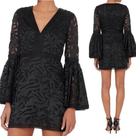 Alexis Behati Lace Bell Sleeve Mini Dress - Picture 3 of 11